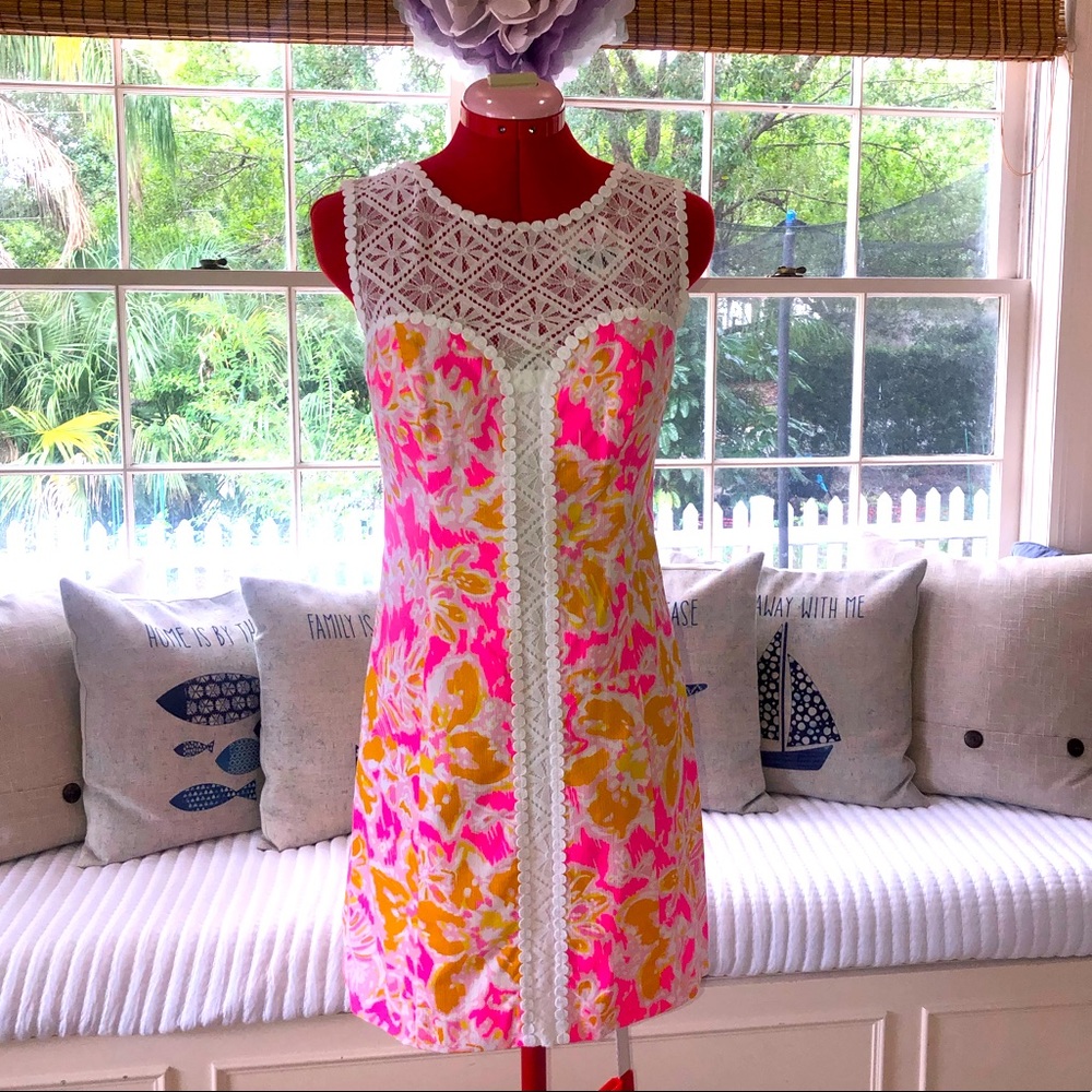 Lilly Pulitzer Sofia Kir Royal Shift dress in Ooh La La, size 2